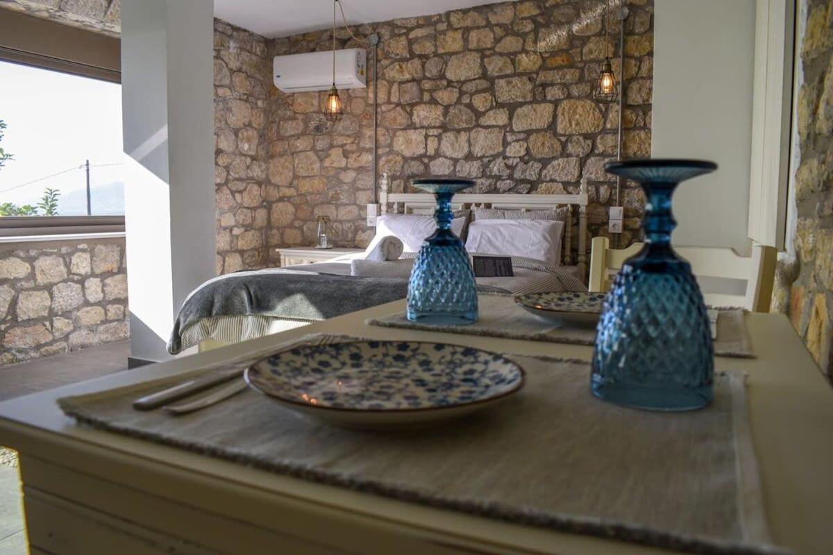 Coastal Stone Hideaway With Stunning Scenery Villa Kitriaí Eksteriør billede